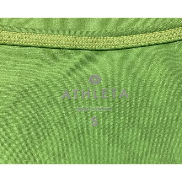 Womens Athleta Racerback Sleeveless Tank Top Green Size Small EUC - Picture 3 of 5